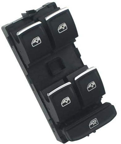 LEDFEWAG Interruptor de elevalunas Regulador de ventana eléctrica Botón 5G0959857 compatible con Golf MK7 Passat B8 para Seat Leon