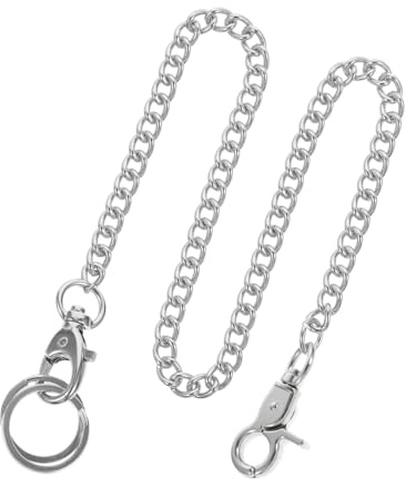 Taschenuhrkette aus Edelstahl, Leichte Bekleidungskette für Kleidung | Silber, Tragbar und Hautfreundlich, Stilvoller Anhänger für Kleidung und Handtasche, 1 Stück