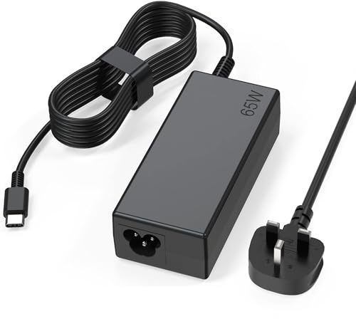 65W USB C Laptop Charger Compatible with HP Lenovo Dell Asus Samsung Acer Google Chromebook Charger Fast Charging Type C Power Adapter