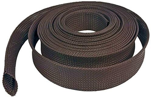 Electriduct 3/8 Rodent Resistant Braided Sleeving Mouse and Rat Repellent Hose Wire Mesh Cable Protection - 25 Feet