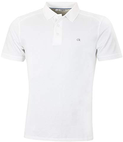 Calvin Klein Mens Campus Polo Shirt - White - M