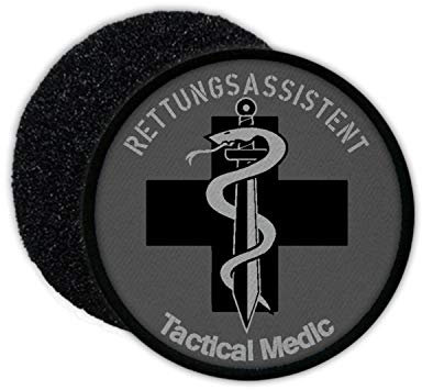 Copytec Patch Rettungsassistent Aufnäher Klett Sanitäter Polizei Bundeswehr BW. #32618