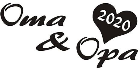 Baumgartner Oma & Opa 2020 Spruch Styling Auto Aufkleber Sticker Bomb Shocker Tuning Decal OEM Dub_SPR-034 (070 schwarz)