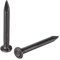 sourcing map Clous Carbone Acier Pointe Mur Ciment Quincaillerie Clou 25mm(1) 2,5mm Tige Diamètre Noir 150pcs