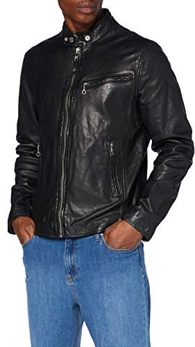 Schott nyc Lc949wx Giacca di Pelle, Nero, Medium Uomo