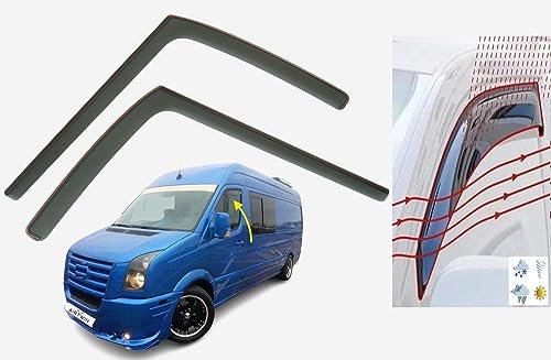 OEMM Windabweiser im Kanal, kompatibel mit VW Crafter und Mercedes Sprinter, 2 Stück