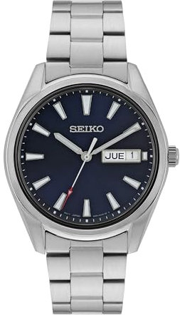 Seiko Homme Analogique Quartz Japonais Montre avec Bracelet en Acier Inoxydable SUR341P1