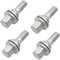 4x Bulloni Ruota Dadi Viti Borchie Trim Per 206307407508 Citroen Berlingo C3 C4 C5 argento