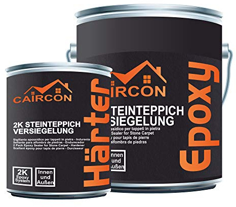 CAIRCON Vernis époxy pour moquette de marbre - Scellant incolore - Imperméable - Usage intensif - 3KG