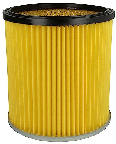 vhbw Faltenfilter Ersatz für Kärcher 6.414-354.0 | 6.414-335.0 für Staubsauger - Patronenfilter Gelb Abwaschbar