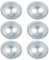 Luxshiny 6pcs Stortiera a Sfera Teglia Forno Mezza Sfera Stampo per Torta in Alluminio Stampo per Budino per Muffin Alla Torta(3.15x1.57in)