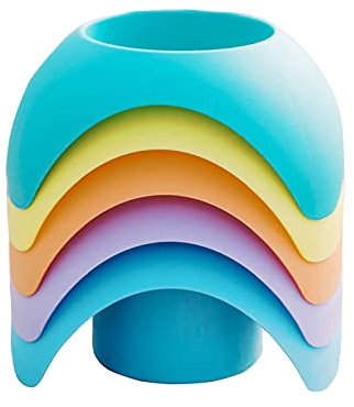 MISNODE Strand-Untersetzer, Getränkehalter, Strandurlaub, Zubehör, große Kapazität, Strandbecher für Damen, Erwachsene, Familie, Freunde, 5 Stück
