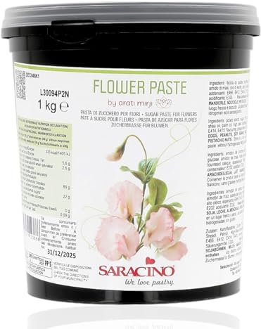Saracino Pasta di Zucchero per Fiori da 1 Kg - FLOWER PASTE by ARATI MIRJI