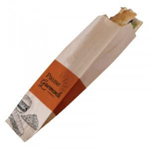 emballage garrigou 100 sacs sachets sandwich, kebab panini et hot-dog 120 x 60 x 340 m/m restauration rapide vente à emporter food truck fast food