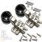 Glass Door Hinge, 1.37 inch Diameter Hole Hydraulic Soft Close Hinge. Glass Thickness 5-8mm, Combined Hinge for Frameless Glass Doors(Half Covering The Side Panel)
