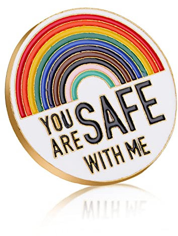 1 Stück Regenbogen Broschen Lgbt Pride Pin Badge Emaille Pins Pride Ally Pin Gay Pride Anstecknadeln Metall Mode Brustpin Für ärzte Krankenschwestern Sicherheitspersonal Lgbtq Accessoires