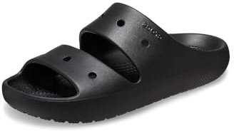 Crocs Unisex Erwachsene Classic Sandal v2 Sandalen, Black, 45/46 EU