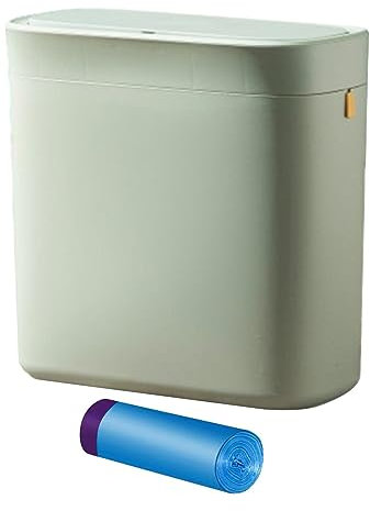 perfk Poubelle Automatique Poubelle de Cuisine 16L Seau à ordures Automatique Poubelle de Salle de Bain Poubelles de Salle de Bain avec couvercles pour, Vert