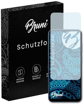 Bruni Schutzfolie kompatibel mit Casper VIA M30 Folie, glasklare Displayschutzfolie (2X)