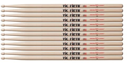 Vic Firth American Classic 5A Drumsticks – 6 Paar
