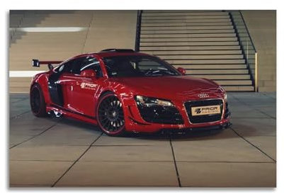 HAYZE Supercar-Poster für Audi R8 Rennwagen, Sportwagen, dekoratives Leinwandbild, Wand- und Kunstposter, Gemälde, 30 x 45 cm