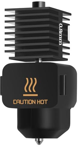 A1 Mini Hotend 0,8mm High Temp&Fast Speed Gehärtete Stahldüse+Verchromter Messing-Heizblock mit Silikonsocke Integrierte Struktur NUR Compatible with Bambu Lab A1&A1 Mini 3D Drucker