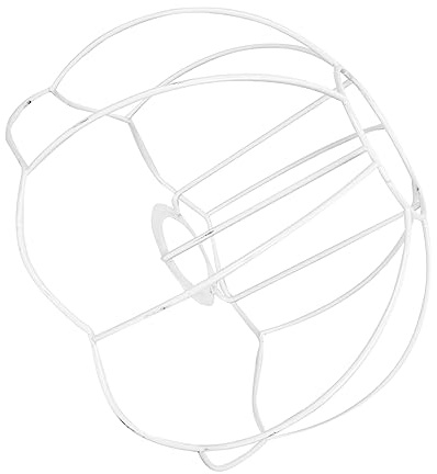 UPKOCH DIY White Iron Lampshade Frame for Chandelier and Lampshade, Practical Wire Lamp Shade Carrier with Metal Mesh Design, Suitable for DIY Lighting Accessories