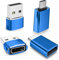 Adaptador USB C a USB&Tipo-C Macho a USB A 3.0 Hembra con OTG 4-Pack,Thunderbolt 4 Conversor Cable Cargador para iPhone 15 14 13 12,iPad Air Mini,Mac Pro,Galaxy S22 S23 S24 Ultra,Z Fold Flip 3 4 5