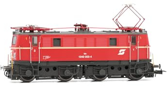 Rivarossi HR2938S ÖBB, Elektrolokomotive 1040 003, zinnoberrote Lackierung mit Einer Zierlinie, Alter Ventilator, niedriges Dach, Stufen vorne, Ep. V, mit DCC-Sounddecoder Lok - Diesel