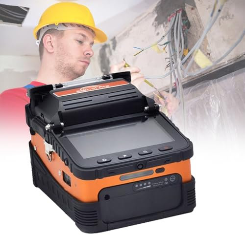 Fiber Optic Termination Tool Kit, with 5 Touch Screen, 300X Magnification Optics and Auto Focus, 8 Seconds High Efficiency Splicing
