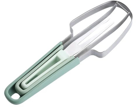 3 in 1 Watermelon Fork Slicer Cutter Set, Stainless Steel Watermelon Cutter, Melon Cutter Knife Tool for Effortless Fruit Cutting, Perfect for Kitchen, Camping, and Picnicking