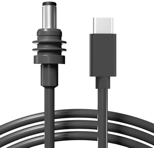 Bewinner Mini USB C to DC Power Cable, Mini USB C Cable for 65W+ PD Power Bank, 100W USB Type C Input to Barrel Jack Charging Cord for Outdoor Portable (5M/16.4FT)