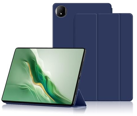 zZjoOoj Coque pour Tablette pour Tablette Honor MagicPad 2 (12,3'' 2024),avec Housse légère avec réveil/Sommeil Automatique en Silicone TPU Souple (Blue)