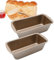 2 moldes de acero inoxidable para panadería, 19 x 9 x 5 cm, forma de caja pequeña, molde para tartas, molde rectangular para pan, pan con revestimiento antiadherente, moldes para hornear para horno,