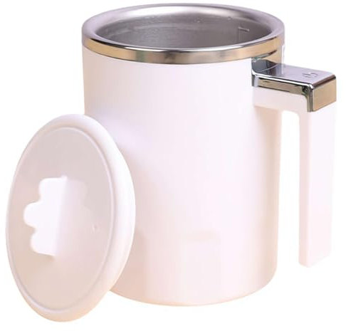 Taza Automática de Agitación Magnética de Acero Inoxidable 316, Taza de Viaje con Tapa Magnética, Portátil y Reutilizable, para Hogar y Viaje, con Pantalla LED y Carga USB