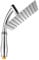 KTHZI 8 inch Large Rainfall Shower Head with Handheld Shower Arm,Square Powerful High Pressure Shower Heads with Extension Arm 8 inch Square 100 Silicone Jets