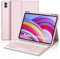 FOGARI Teclado para Redmi Pad Pro 12.1 2024, Funda para Redmi Pad Pro con Teclado, Español Ñ Teclado Retroiluminado Bluetooth para Tablet Xiaomi Redmi Pad Pro 12.1, Rose