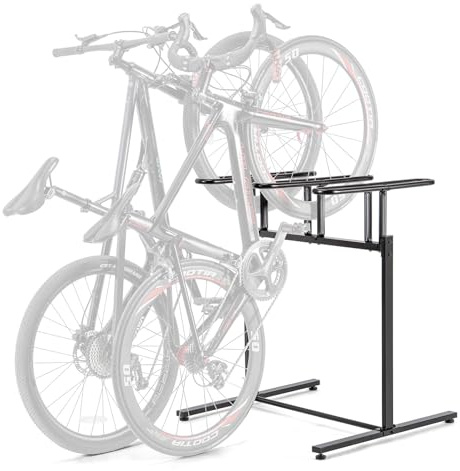 CXWXC Fahrradständer für 3/5 Fahrräder, für Innen- und Außenbereich, Fahrradständer, Garage zum Parken, Mountainbike, Rennrad, Hybrid-Fahrrad, passend für Räder bis zu 6,1 cm (für 3 Fahrräder)