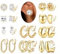 Morfetto 10 Paar Clip Ohrringe Damen Gold Silber Ohrclips Ohne Ohrlöcher Ohrklipser Hypoallergen 14k Gold Plated Statement Klipp Ohrringe Clips Fake Ohrring Set Damen Mädchen Goldene