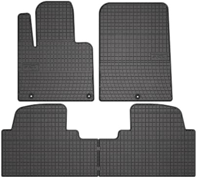 Wielganizator SolidPRO Gummimatten passend für Kia Sorento III (2015-2020) | Qualität: Premium - Genaue Passform, rutschfest 4-teilig Fußmatten- Schwarz