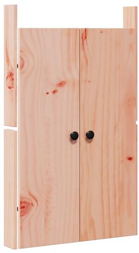 vidaXL Puertas de Cocina al Aire Libre 50x9x82 cm de Madera Maciza de Abeto Douglas