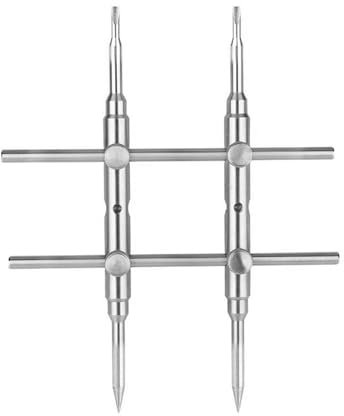 YiNLuax Edelstahl-Objektivschlüssel zum Öffnen und Reparieren von Kameraobjektiven von 25 mm bis 130 mm Kameraobjektivschlüssel
