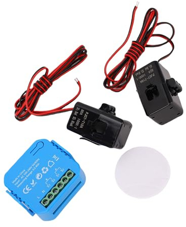SENECESLI WiFi Smart Energy Monitor Effiziente Bidirektionale Verfolgung Echtzeit-Leistungsmesser für den Heimgebrauch mit CT-Klemme für Besitzer von Solar-PV-Anlagen, ABS-Material