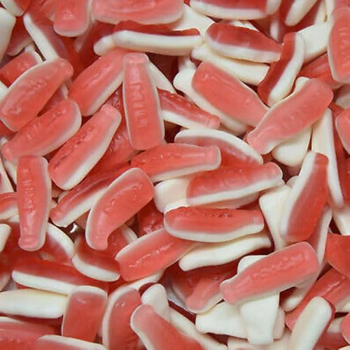 Pink & White Milkshake Bottles 500g - Gummy Sweet with a Strawberry Flavouring