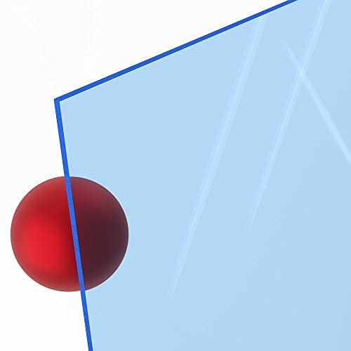 3mm Acrylglas Platte 25x25 cm blau fluoreszierend