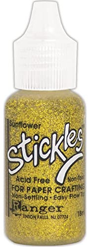 Ranger Stickles Sunflower Glitter Glue, Synthetic Material, Yellow, 2.5 x 2.5 x 7.3 cm