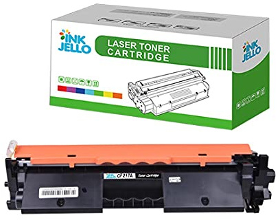 InkJello Compatible Toner Cartridge Replacement for HP LaserJet Pro M102 M102a M102w MFP M130 M130a M130fn M130fw M130nw M132 M132a M132fn M132fp M132fw M132nw M132sfnw CF217A with Chip (Black,1-Pack)