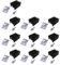 Easycargo 10 Packs TO-220 Kühlkörper + Isolator/Montagesätze für LM317 LM317t L7805 L7812 L78XX Spannungsregler, IRF Z44N 3205 520N 630 1404 MOSFET-Transistor (20mm x 15mm x 11mm)