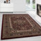 Teppium Kurzflor Teppich Wohnzimmer 160x230 cm Rot Vintage Look - Orientteppich Waschbar, Orientalisch Design, Pflegeleicht und Weich - Ideal für Schlafzimmer, Esszimmer und als Küchenteppich