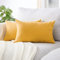 Topfinel Kissenbezug 30x50 cm Gelb 2er Set Deko Wohnzimmer Flauschig Chenille Kissenbezüge Kissenhülle Sofakissen Dekokissen Kuschelkissen Zierkissen Für Sofa Kissenbezug Herbst